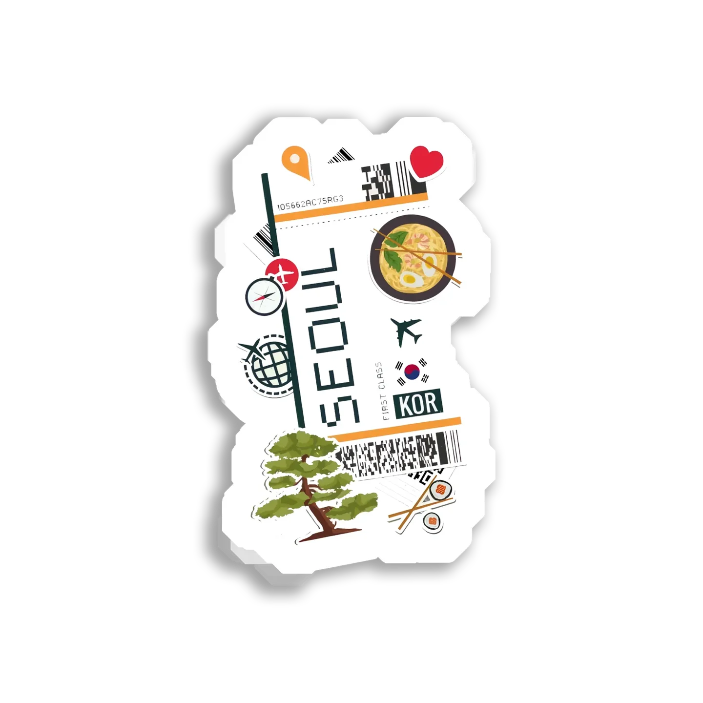 First Class Trip to Seoul, KOR Sticker