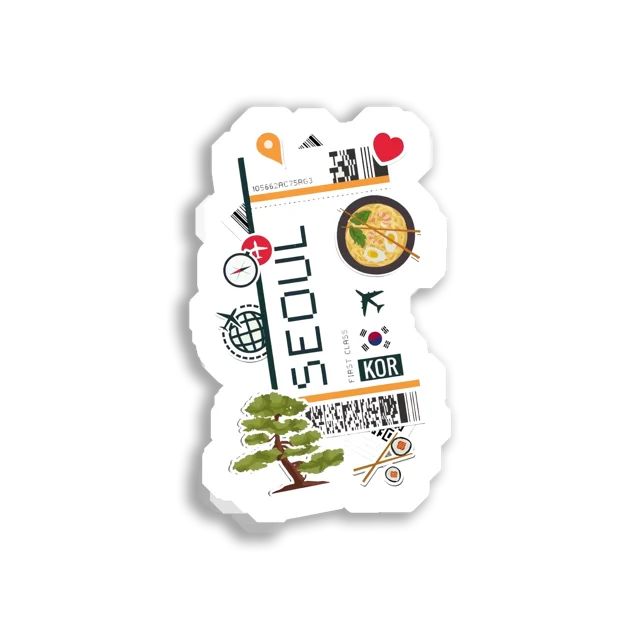 First Class Trip to Seoul, KOR Sticker
