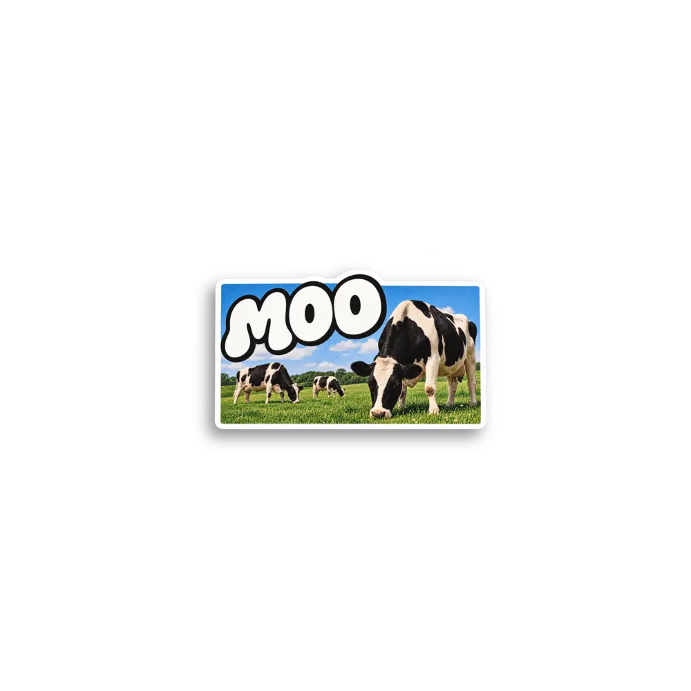 Moo Cow Photo Sticker
