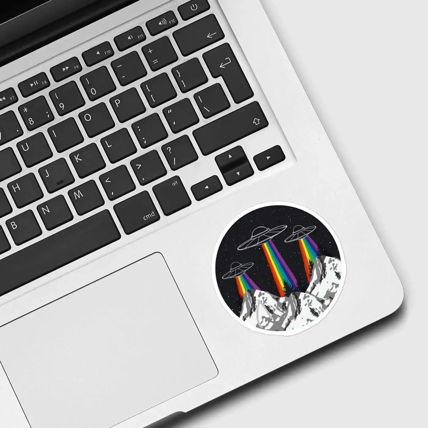 Trippy UFO Sticker