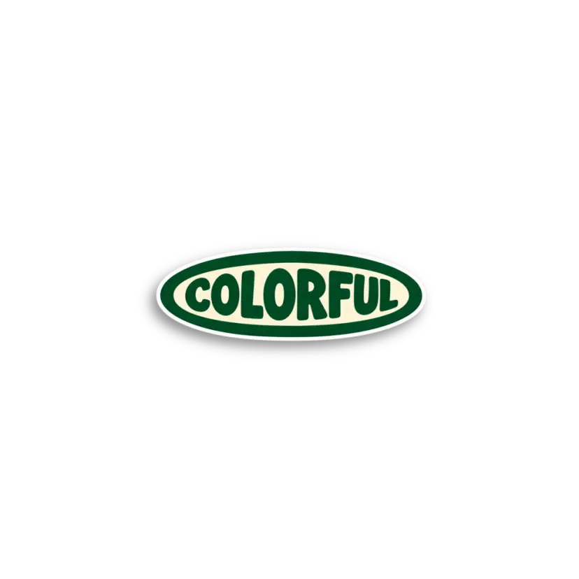 Colorful Badge Sticker