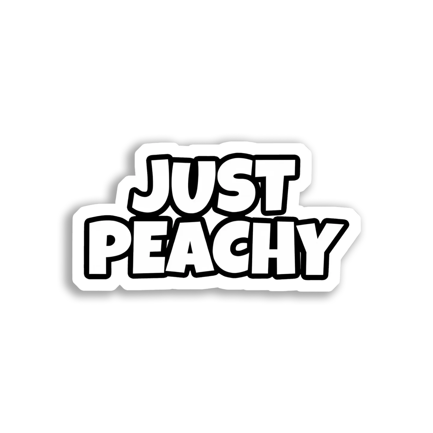 Just Peachy Sticker Image Sticker