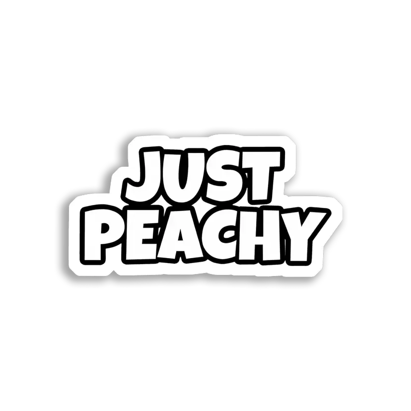 Just Peachy Sticker Image Sticker