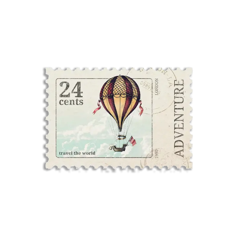 Vitnage Balloon Stamp Journal Sticker