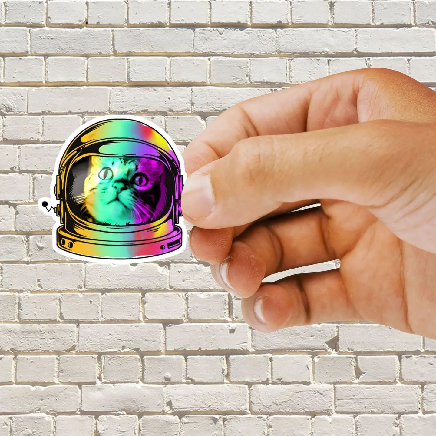 Space cat - Rainbow cat Sticker