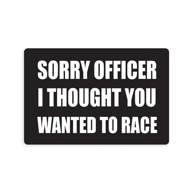 Funny Police Officer Car Sticker