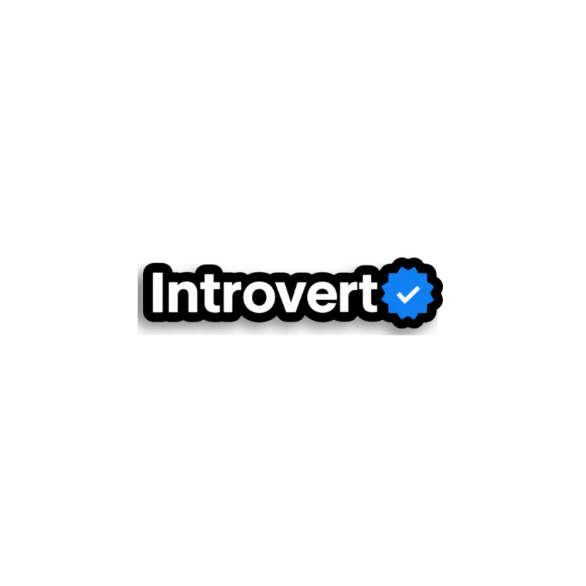 Introvert Verified Variant 3 Sticker