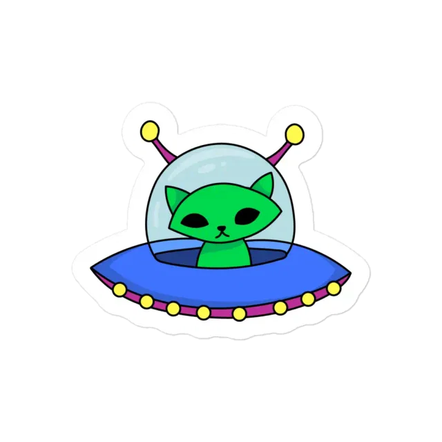 Cat Alien Sticker