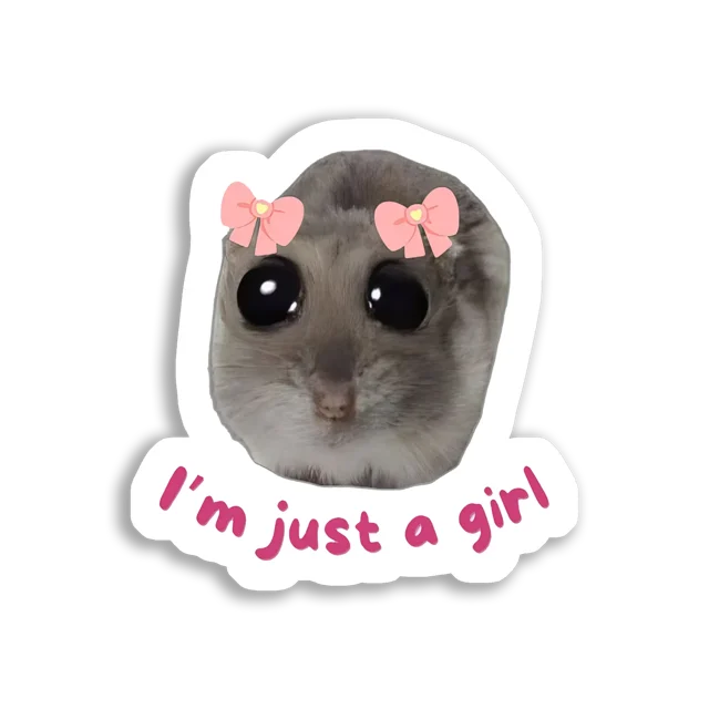 I'm Just a Girl Sticker