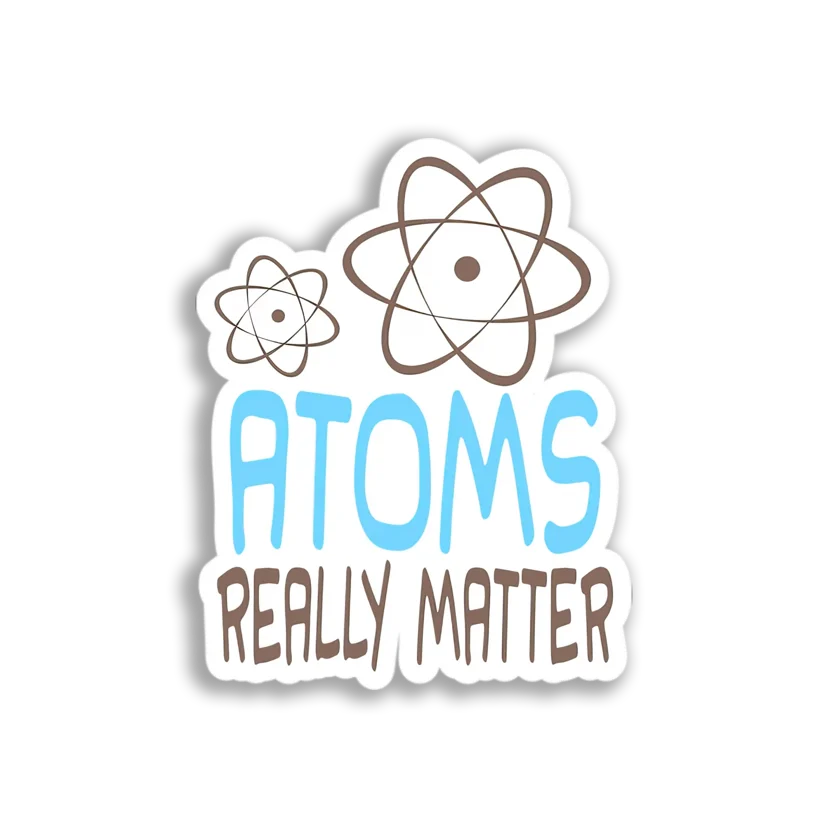 Atom Illustration Sticker