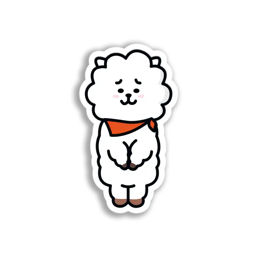 Adorable BT21 Van Sticker