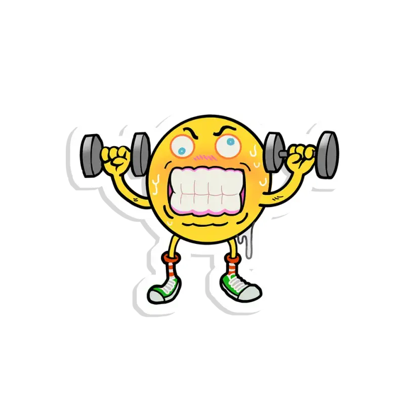 Working out Sticker