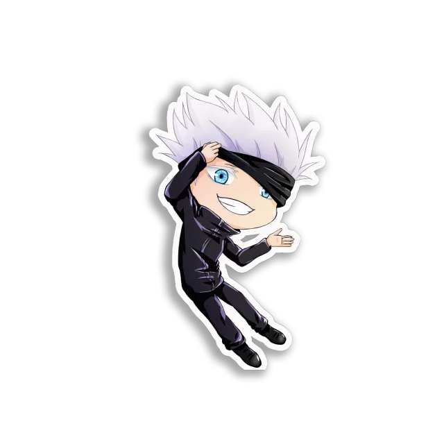 Blindfolded Chibi Boy Sticker