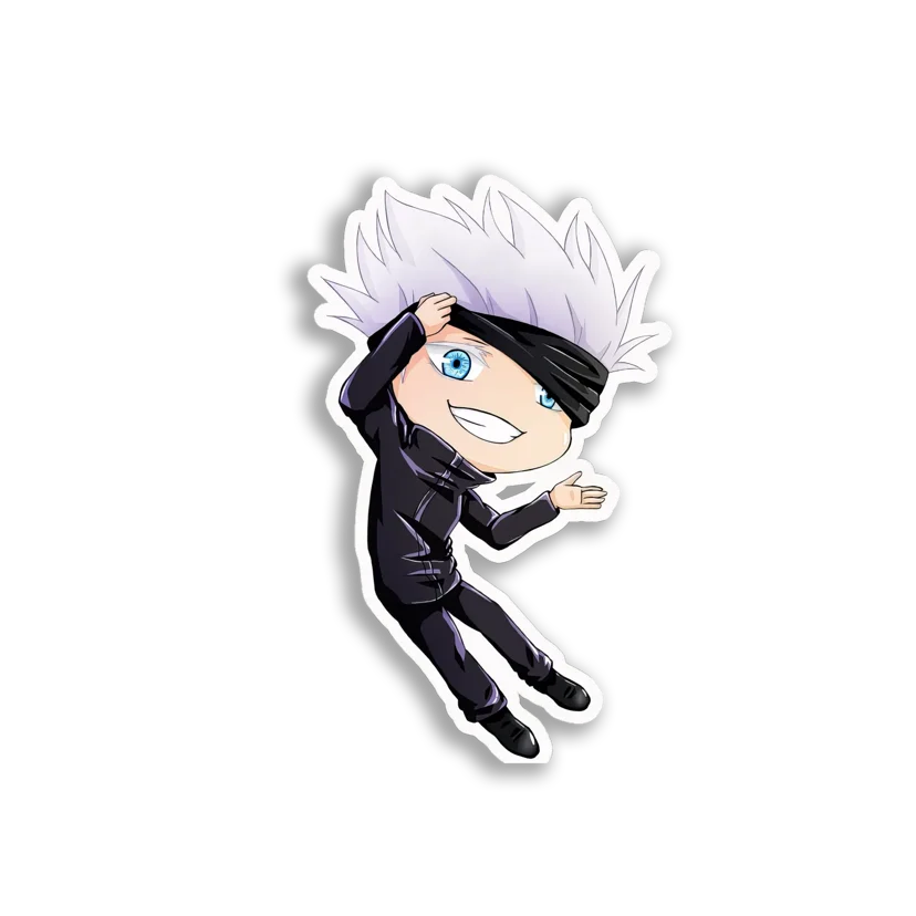 Blindfolded Chibi Boy Sticker