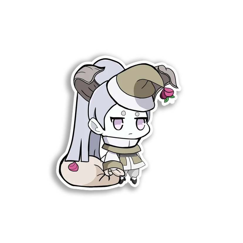 Chibi Ram Girl Character Sticker