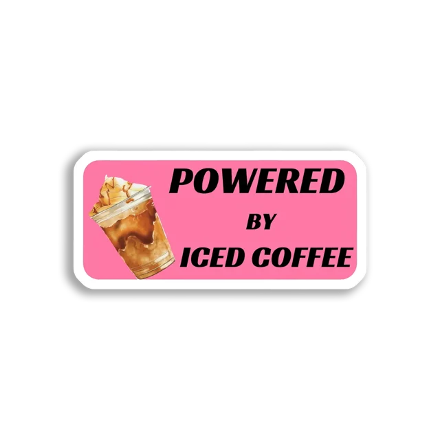 Powered by Iced Coffee Sticker