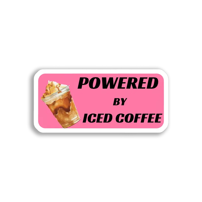 Powered by Iced Coffee Sticker