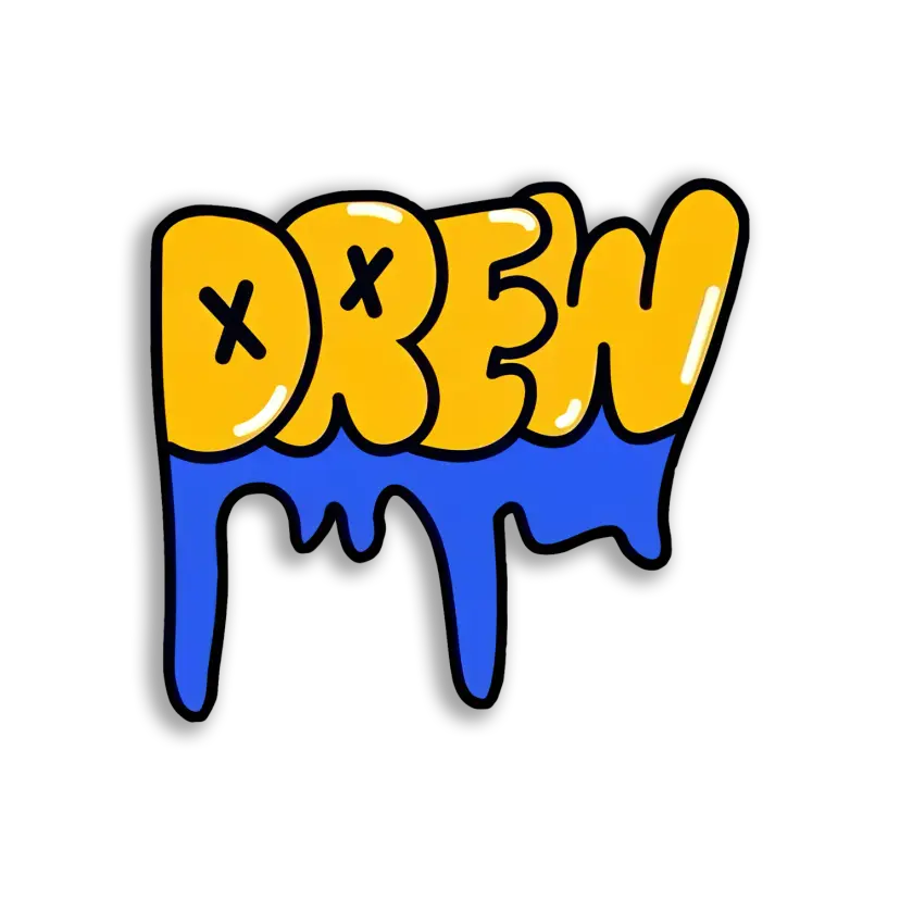 Drippy Drew Logo Sticker