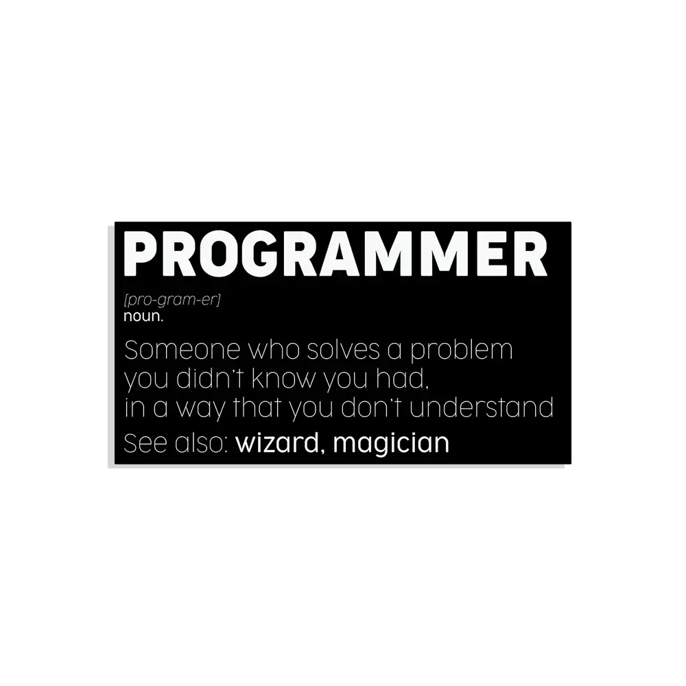 Programmer Meaning Funny Sticker