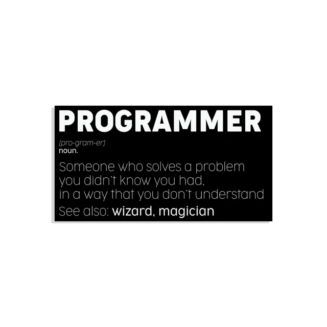 Programmer Meaning Funny Sticker
