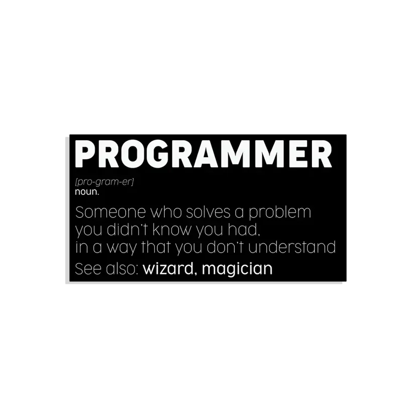 Programmer Meaning Funny Sticker