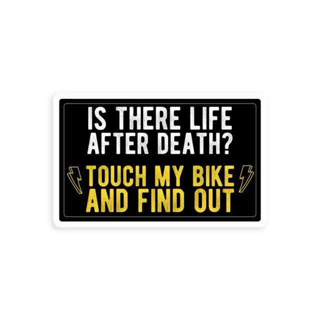 Don't Touch My Bike Sticker
