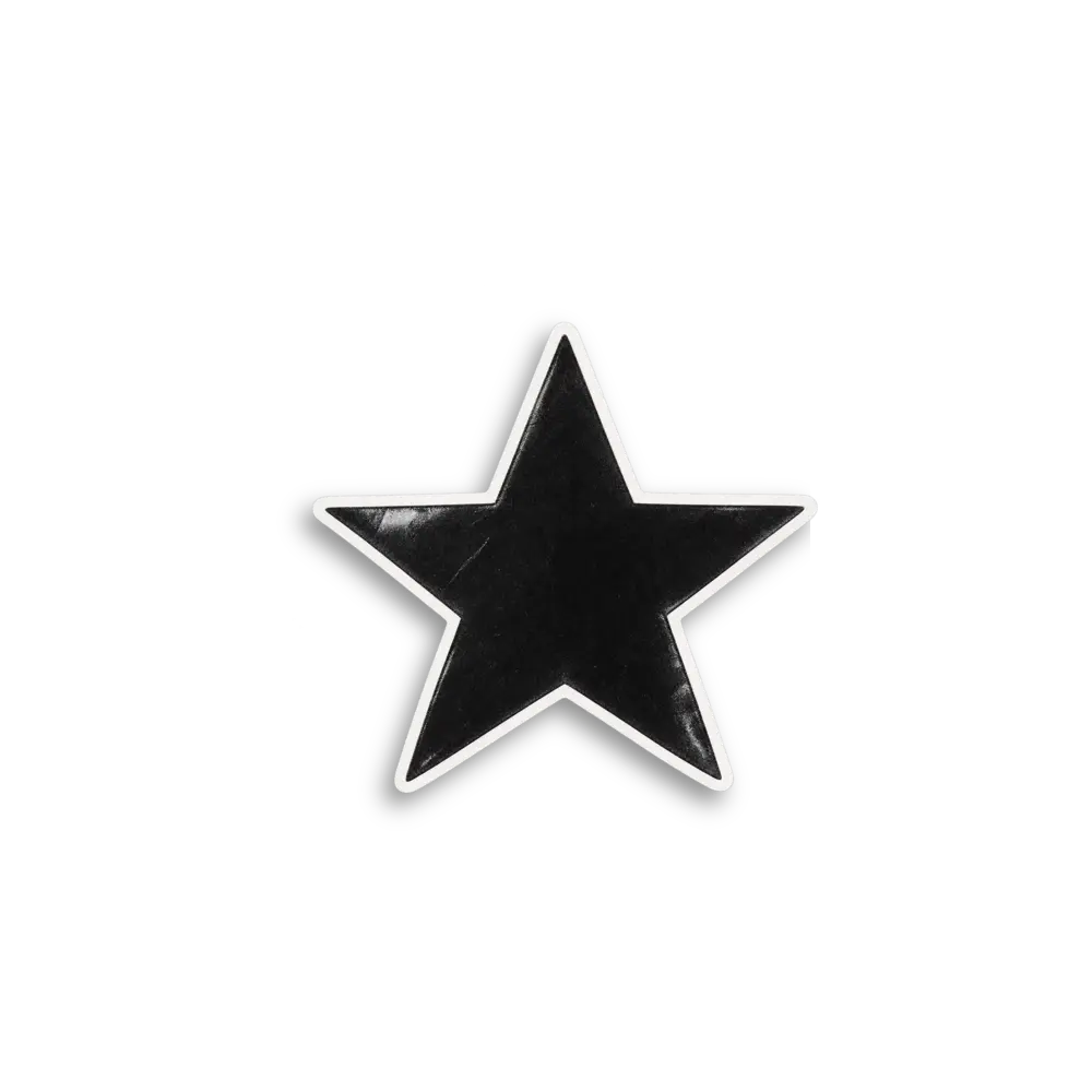 Black Star Sticker