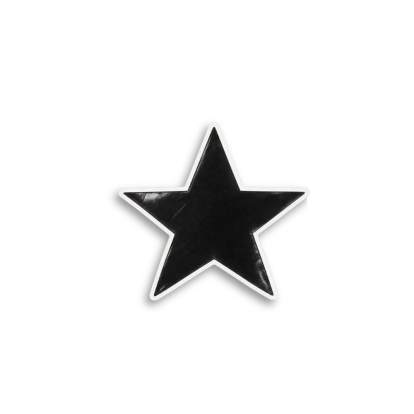 Black Star Sticker