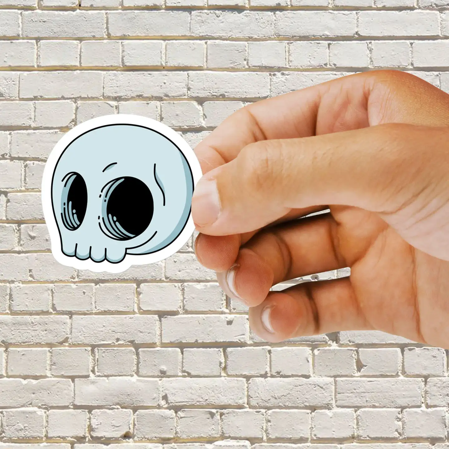 Cartoon Skull Sticker