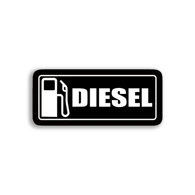 Diesel Fuel Only Sign Car Sticker