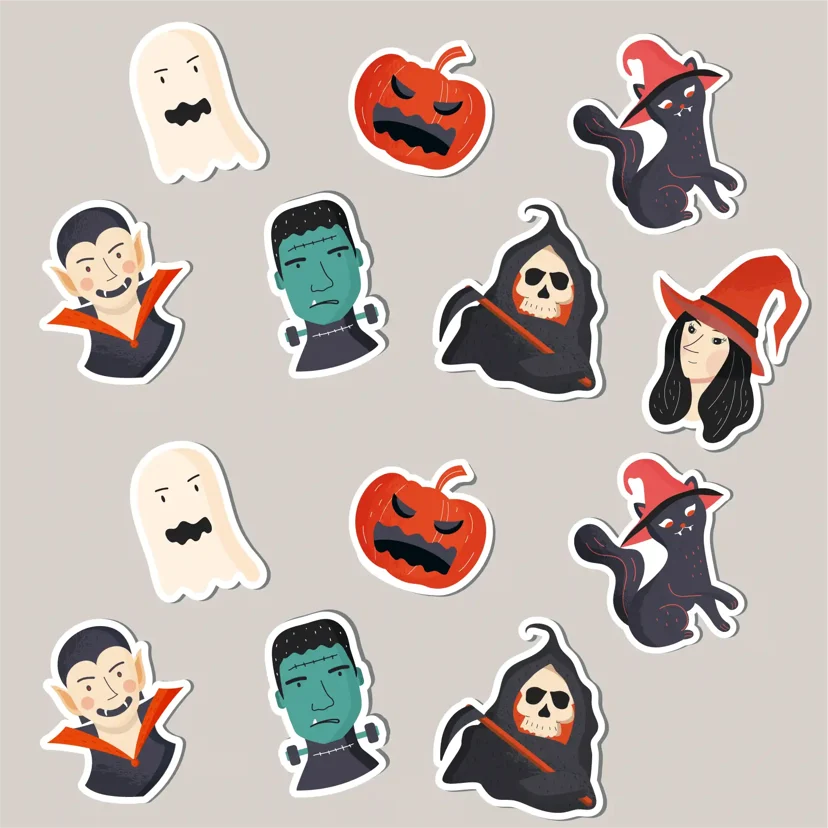 Halloween Stickers Set