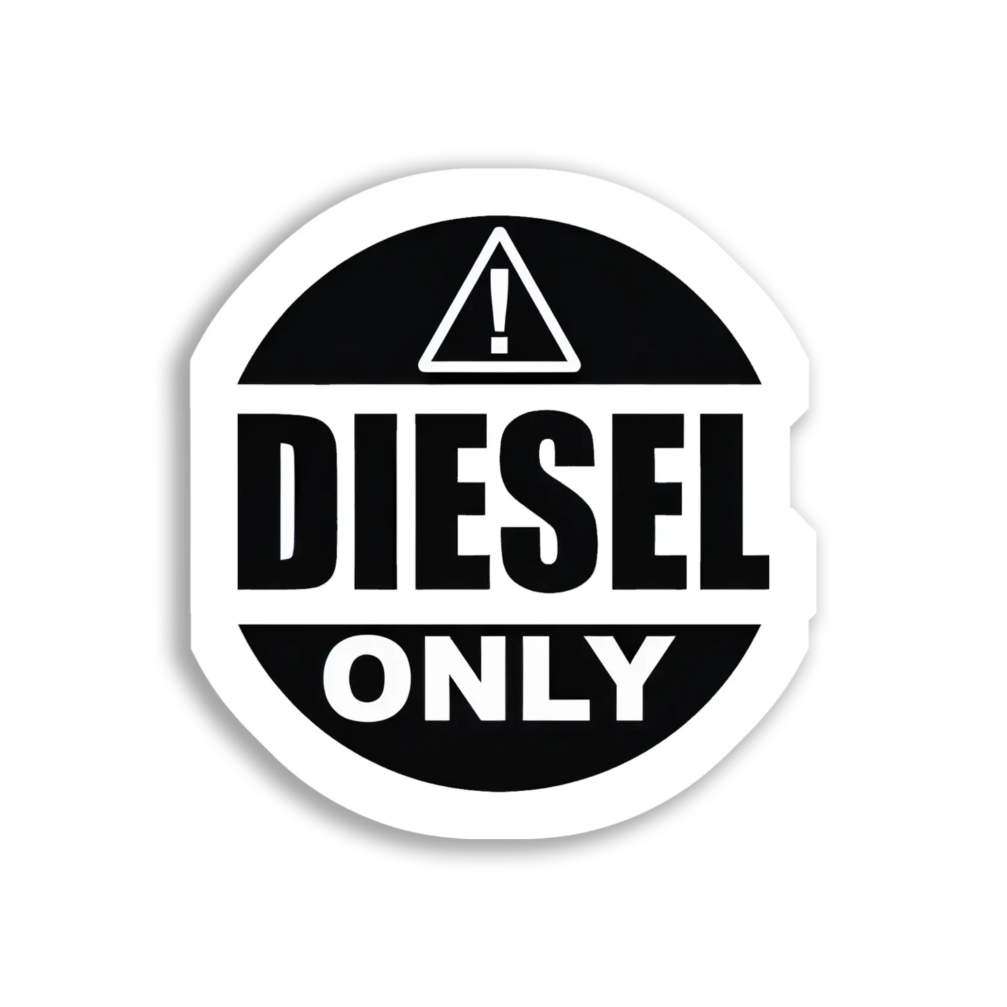 Diesel Only Fuel Car Sticker