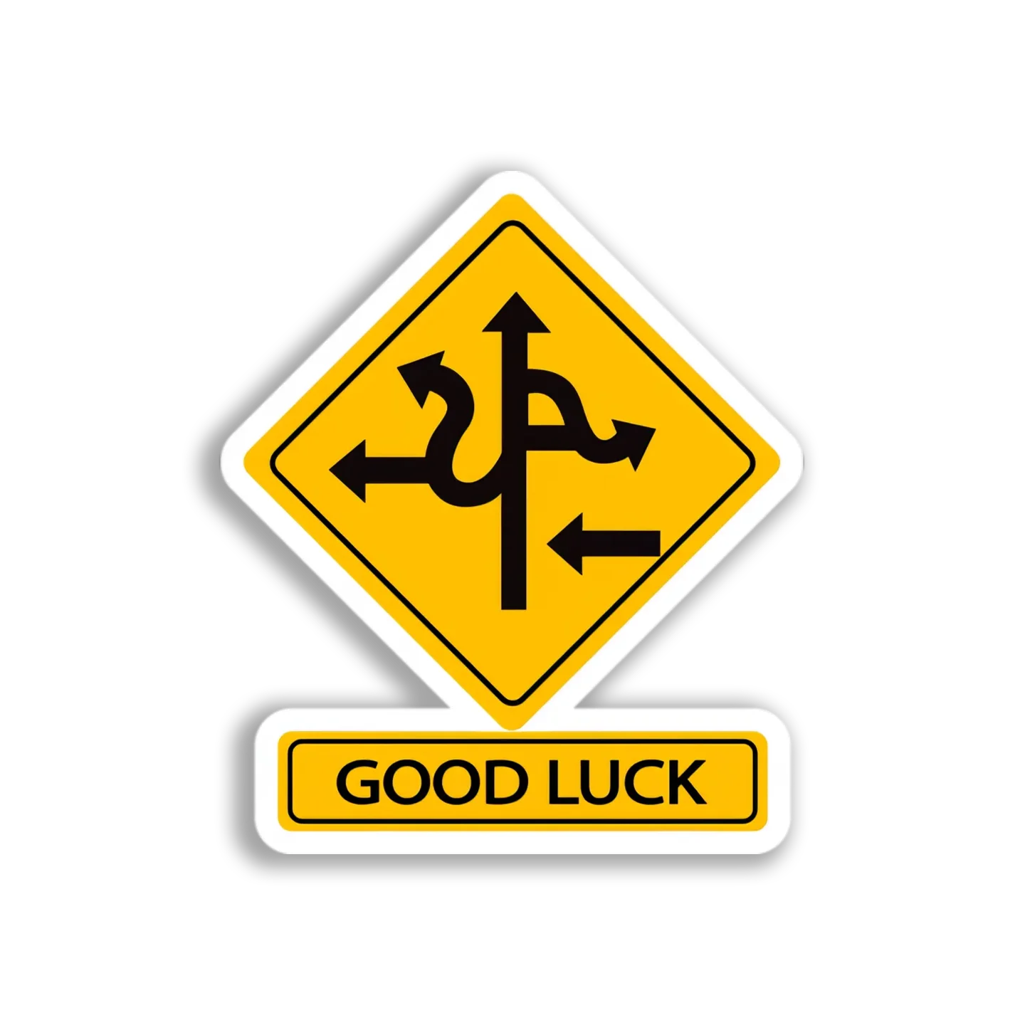 Complex Road Sign Sticker