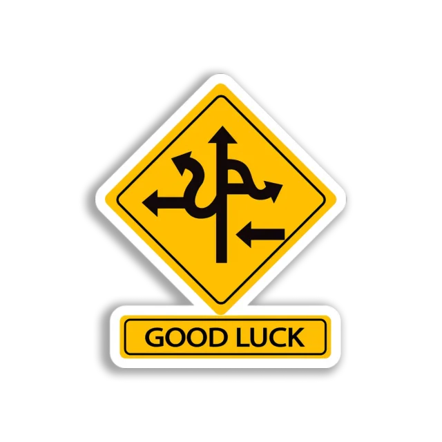 Complex Road Sign Sticker
