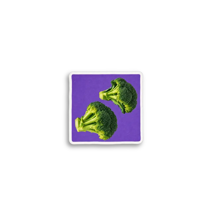 Broccoli Twins Sticker