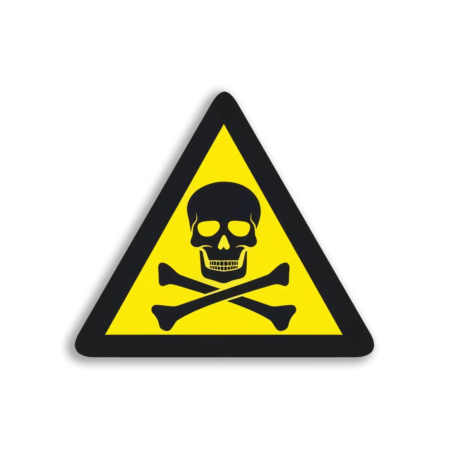 Skull and Crossbones Danger Symbol Sticker