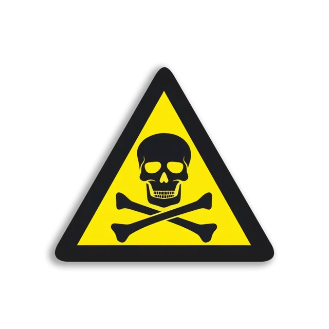 Skull and Crossbones Danger Symbol Sticker