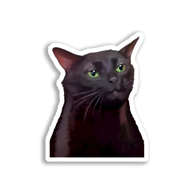 Woman Yelling at a Cat Meme Sticker