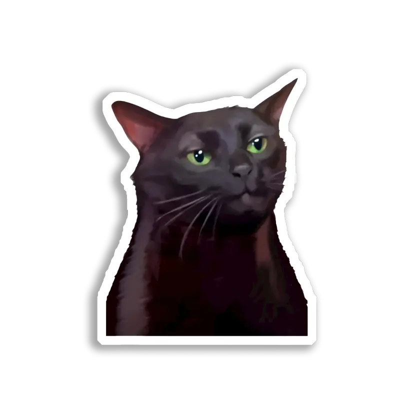 Woman Yelling at a Cat Meme Sticker