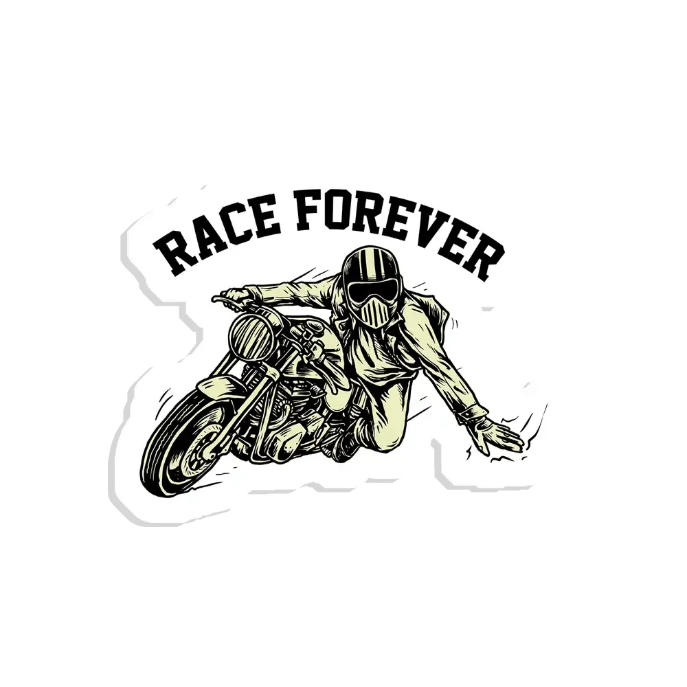 Race Forever Sticker