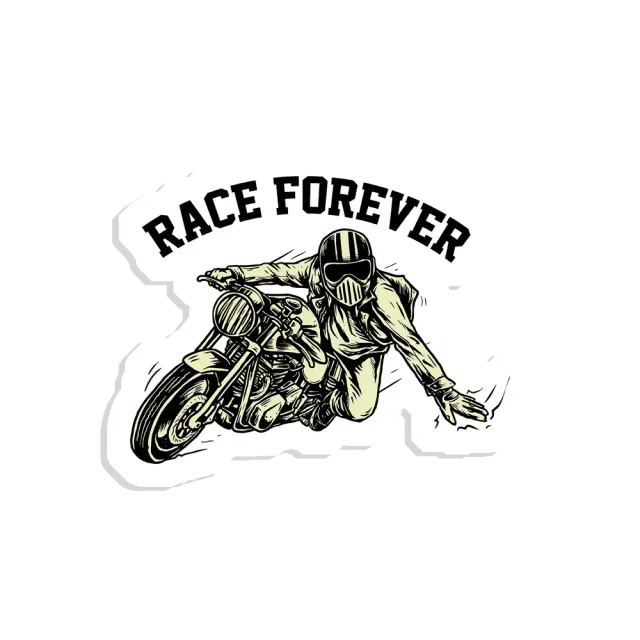 Race Forever Sticker