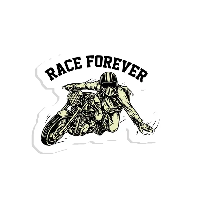 Race Forever Sticker
