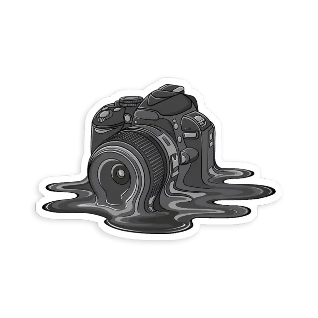 Camera Melt Sticker