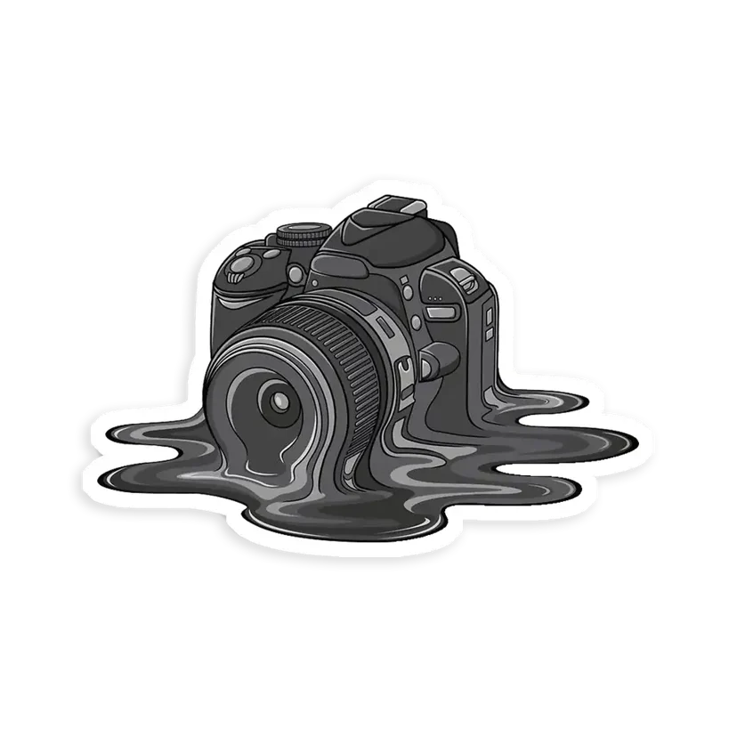 Camera Melt Sticker