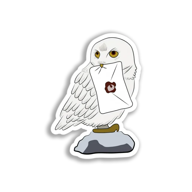 Snowy Owl Messenger Sticker