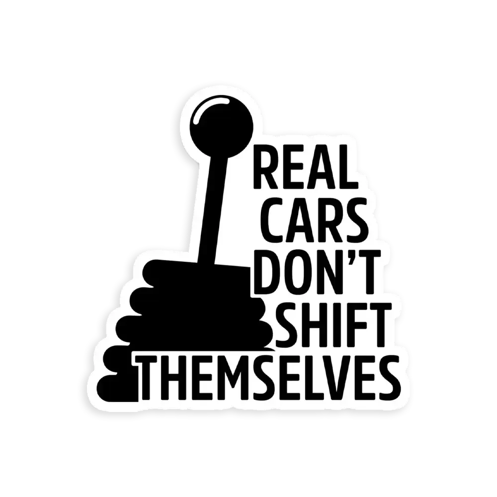 Manual Transmission quote Car Sticker