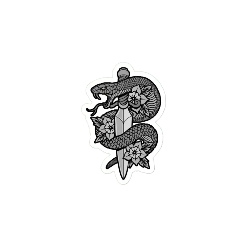 Snake & Dagger Sticker