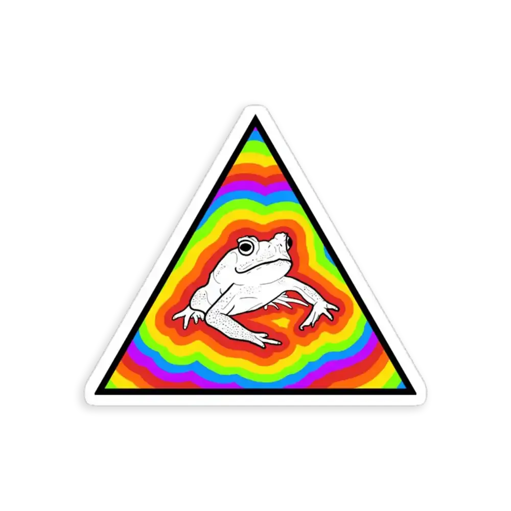 Rainbow Frog Sticker