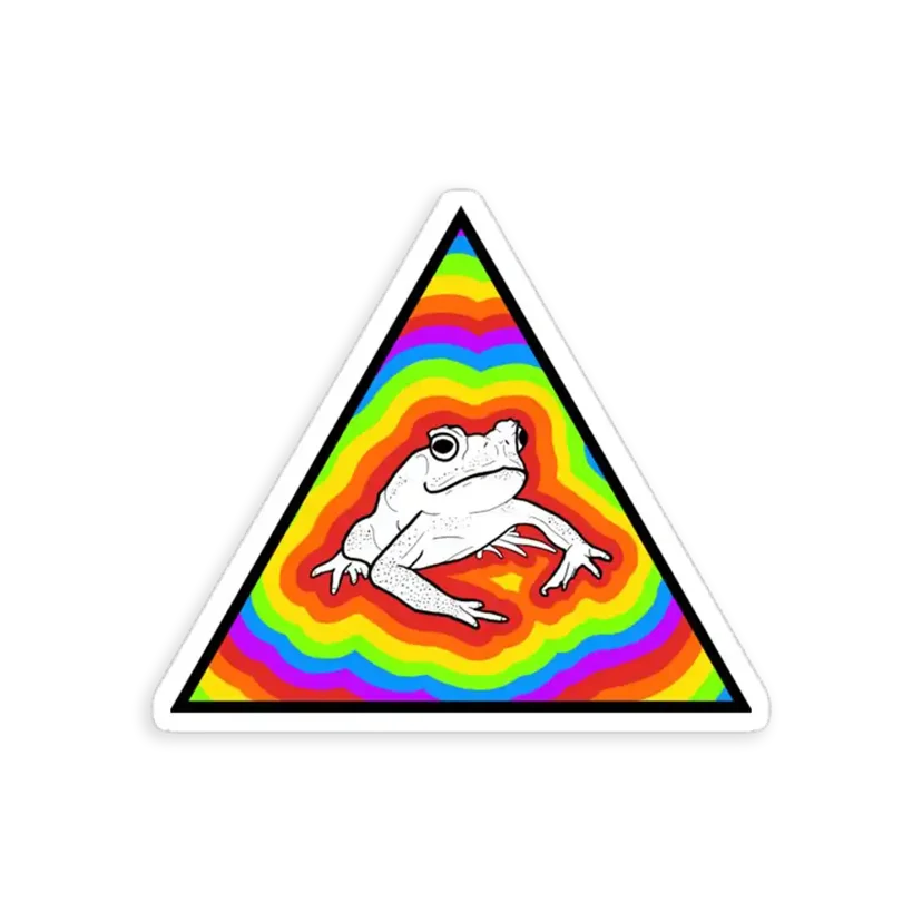 Rainbow Frog Sticker