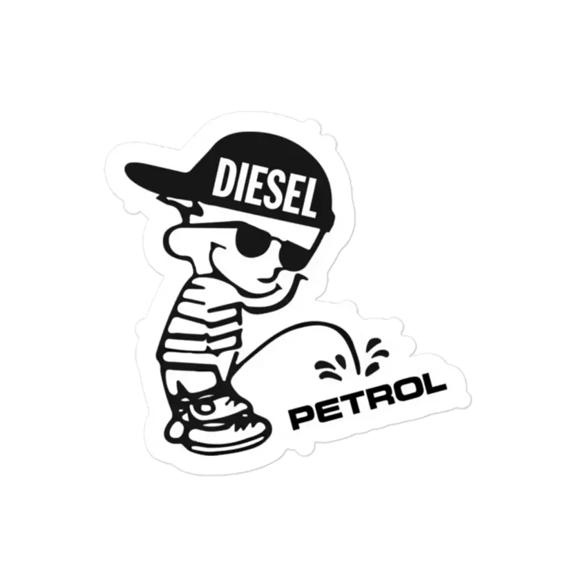 Diesel vs Petrol Sticker